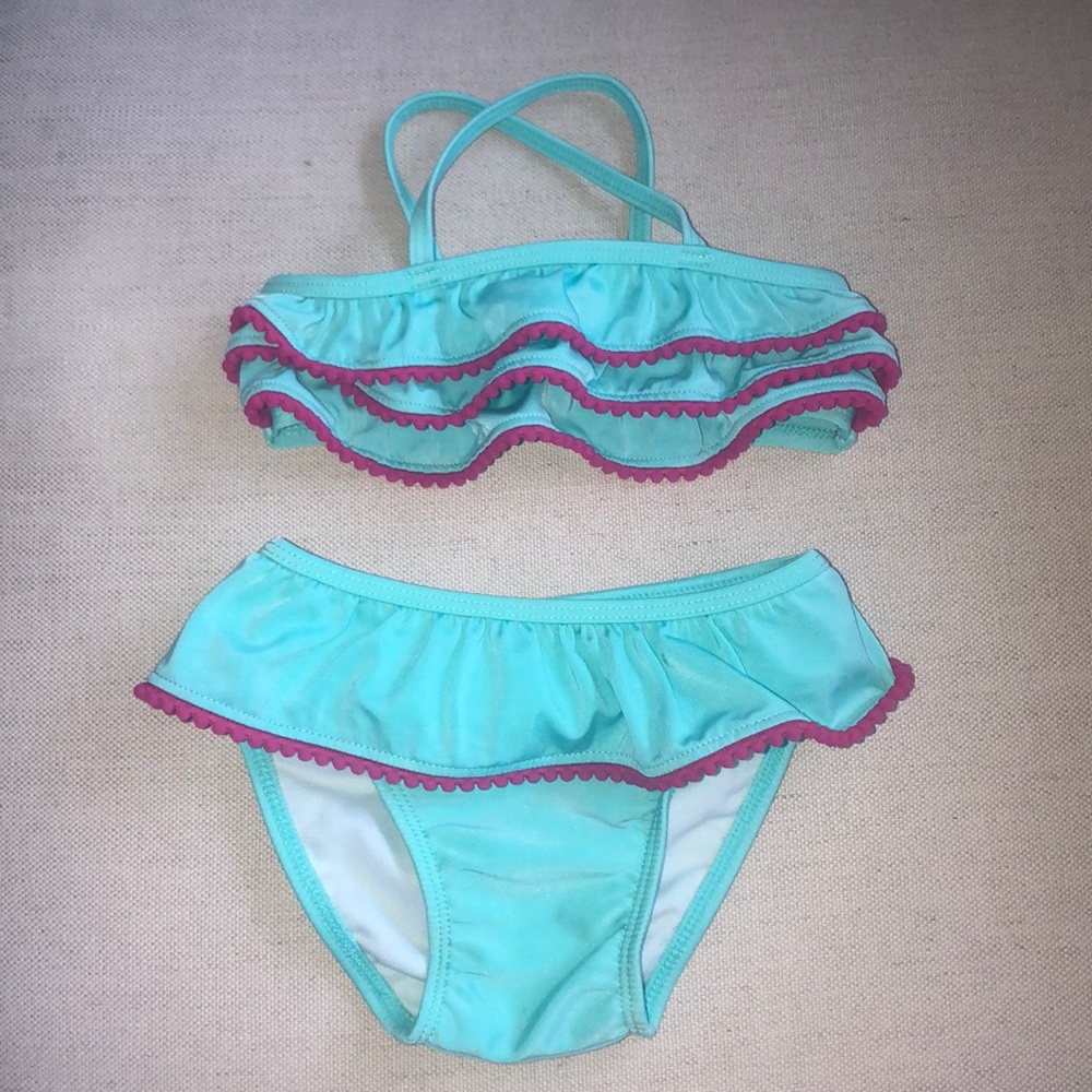 Swim suit ruffle bikini